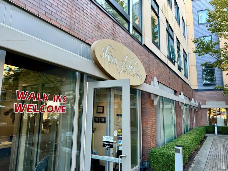 Shear Global Salon entrance at RIT's Global Village